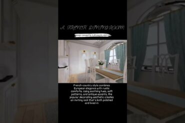 LIVING-DINING-ROOM Design || French-country style Decor || Designs by Subhasmita Mishra