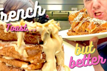 How to make the best French toast | cinnamon bun cheese cake and coconut chocolate (samoa)/flavours