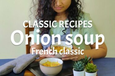 French onion soup | Vegetarian soup recipe | Cheesy soup | French classic recipe |