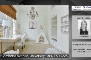 2805 Amherst Avenue, University Park, TX 75225