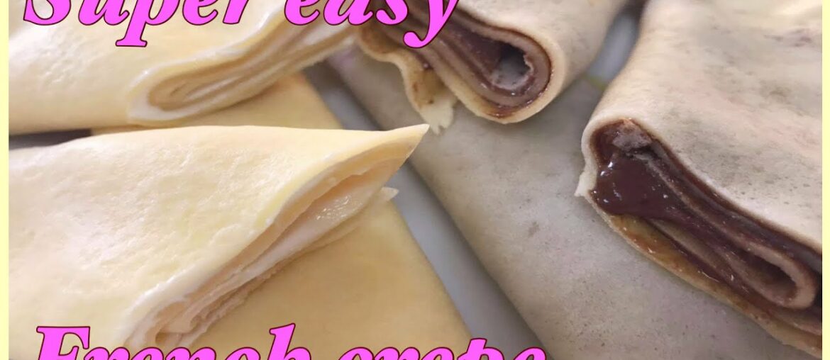 HOW TO MAKE CREPES | EASY CREPE RECIPE | FRENCH CREPE | AJ meals