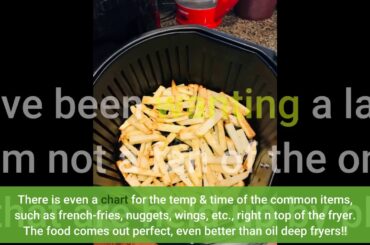 Consumer Review: Elite Gourmet EAF4617 Electric 4Qt. Hot Air Fryer Large Capacity, 3 Lbs of Foo...