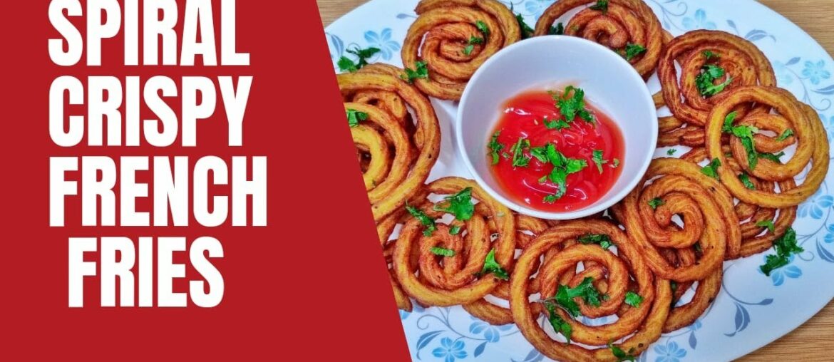 Crispy Spiral French Fries | Spiral Potato Recipe | French Fries Recipe | Mashed Potato Fries