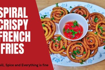 Crispy Spiral French Fries | Spiral Potato Recipe | French Fries Recipe | Mashed Potato Fries