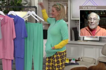 Stan Herman French Terry Quarter Zip Lounge Set on QVC