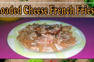 Making French Fries With Cheese Sauce | Homemade Cheese Fries Recipe | Loaded Cheese Fries in urdu