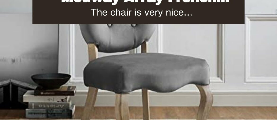 Modway Array French Vintage Tufted Performance Velvet Fully Assembled, Four Dining Chair, Gray Modway Array French Vintage Tufted Performance Velvet Fully Assembled, Four Dining Chair, Gray