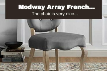 Modway Array French Vintage Tufted Performance Velvet Fully Assembled, Four Dining Chair, Gray
