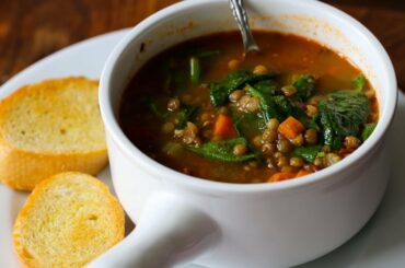 French Green Lentil Soup Recipe