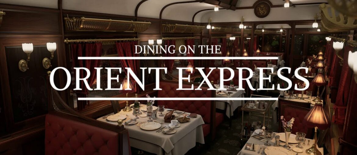 Dining on the Orient Express ASMR; Train Ambience, Tickling Plates and Cutlery, Gentle Talking. Dining on the Orient Express ASMR; Train Ambience, Tickling Plates and Cutlery, Gentle Talking.