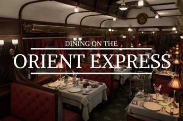 Dining on the Orient Express ASMR; Train Ambience, Tickling Plates and Cutlery, Gentle Talking.
