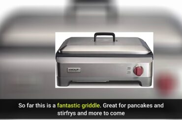 Wolf Gourmet Precision Electric Griddle, Indoor Grill, 200 sq. in, Nonstick Coating, Advanced T...