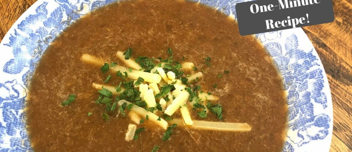 SLIMMING WORLD FRENCH ONION SOUP I One-Minute Recipe!