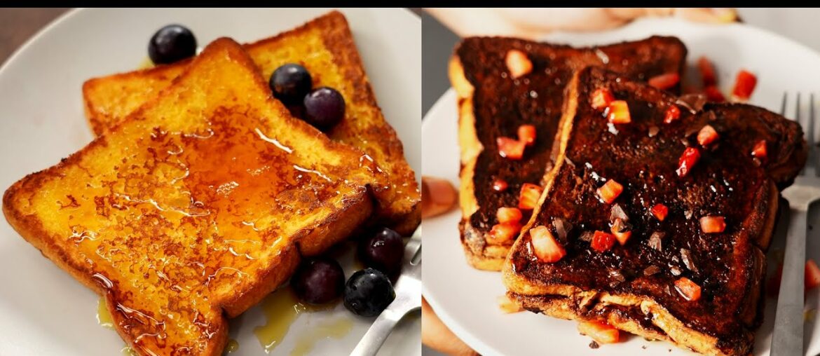 Eggless French Toast (10 Min) Recipes – Classic Vanilla & Chocolate – CookingShooking Cafe Style Eggless French Toast (10 Min) Recipes - Classic Vanilla & Chocolate - CookingShooking Cafe Style