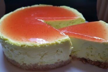 Lime Cheesecake with Strawberry Glaze | French Recipe