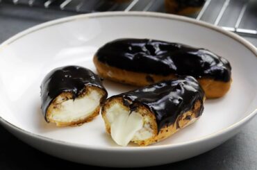 Chocolate Eclairs | French Choux Pastry Recipe | How to make Choux pastry | French Dessert |