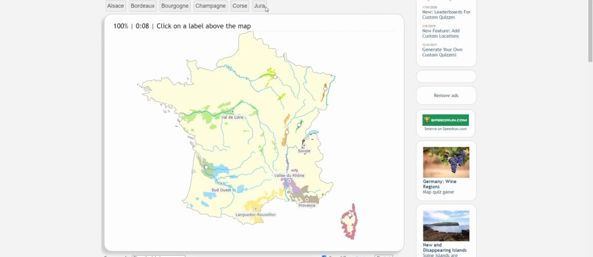 France: Wine Regions (Labels)