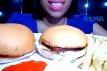 ASMR BURGER AND FRENCH FRIES MUKBANG (RELAXING EATING SOUNDS + NO TALKING) Phlox ASMR
