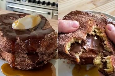 Nutella Churro French Toast | Breakfast Recipe