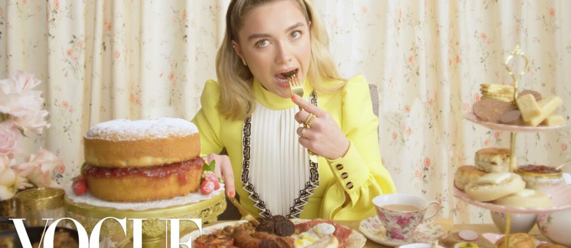 Florence Pugh Eats 11 English Dishes – Mukbang | Vogue Florence Pugh Eats 11 English Dishes - Mukbang | Vogue