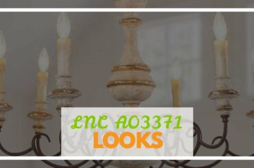 LNC A03371 French Country Chandelier Farmhouse Dining Room Lighting, Handmade Wood Fixture with...