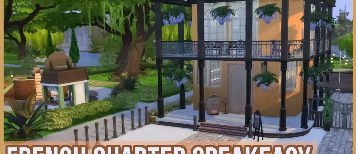 French Quarter Speakeasy | BAR + RESTAURANT + CAFE ALL IN ONE | Sims 4 Speed Build | No CC French Quarter Speakeasy | BAR + RESTAURANT + CAFE ALL IN ONE | Sims 4 Speed Build | No CC