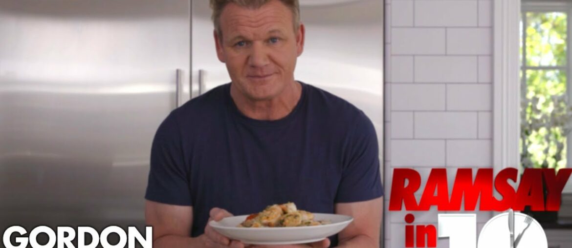 Gordon Ramsay Cooks Shrimp Scampi In Just 10 Minutes | Ramsay in 10