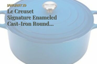 Le Creuset Signature Enameled Cast-Iron Round French (Dutch) Oven, 13-1/4-Quart, Cerise