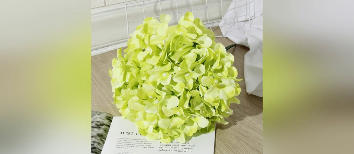 Orange Wine Red Blue Simulation Hydrangea Artificial Flowers Wedding Decoration