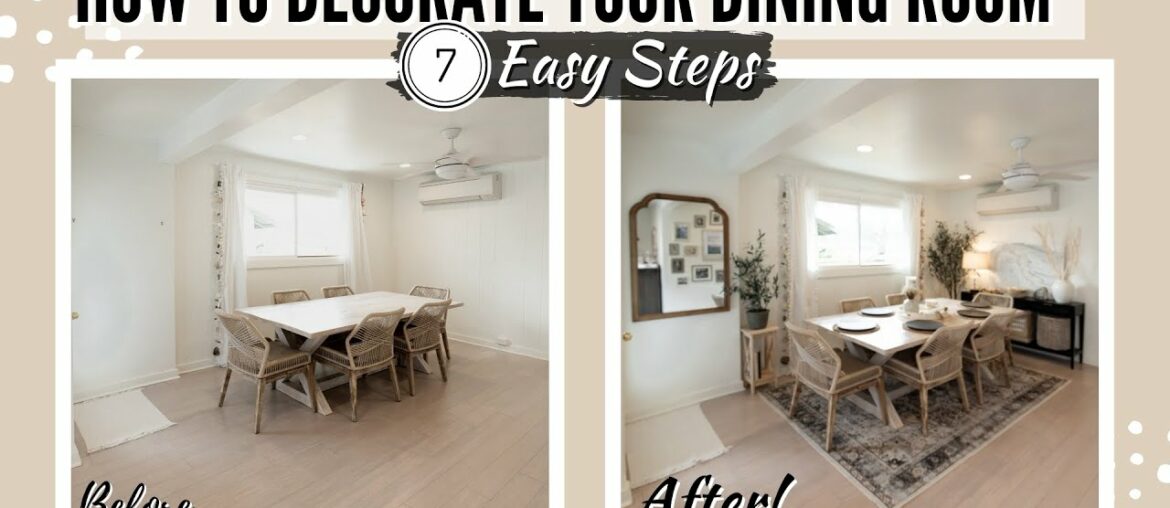 How To Decorate Your Dining Room | 7 Easy Steps to Revamp My Modern Farmhouse Dining Space How To Decorate Your Dining Room | 7 Easy Steps to Revamp My Modern Farmhouse Dining Space