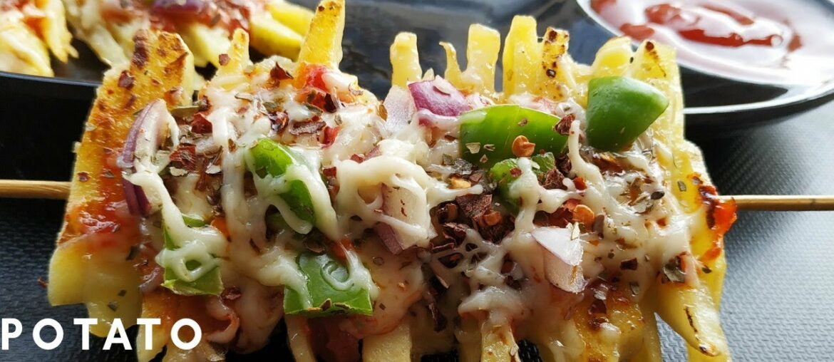 Pizza fries recipe | french fries pizza recipe | Pizza fries | fries pizza recipe by THE JIGNASA