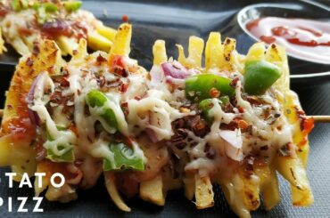 Pizza fries recipe | french fries pizza recipe | Pizza fries | fries pizza recipe by THE JIGNASA