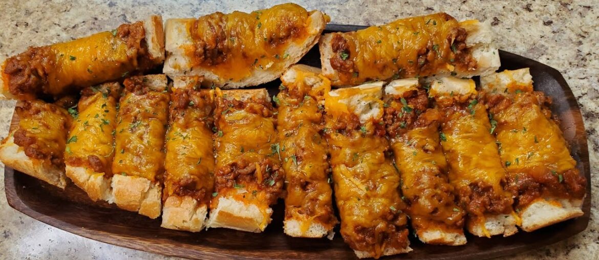 Sloppy Joe French Bread Slices