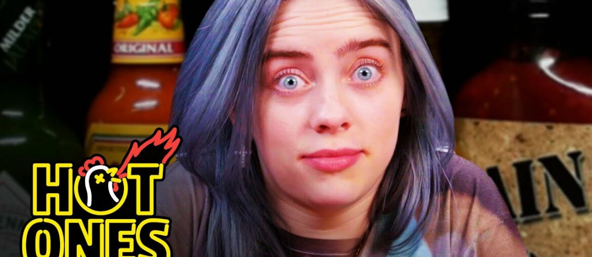 Billie Eilish Freaks Out While Eating Spicy Wings | Hot Ones Billie Eilish Freaks Out While Eating Spicy Wings | Hot Ones