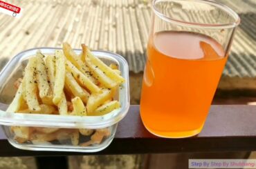 My Lock Down Time Pass Recipe French Fries with cold drink