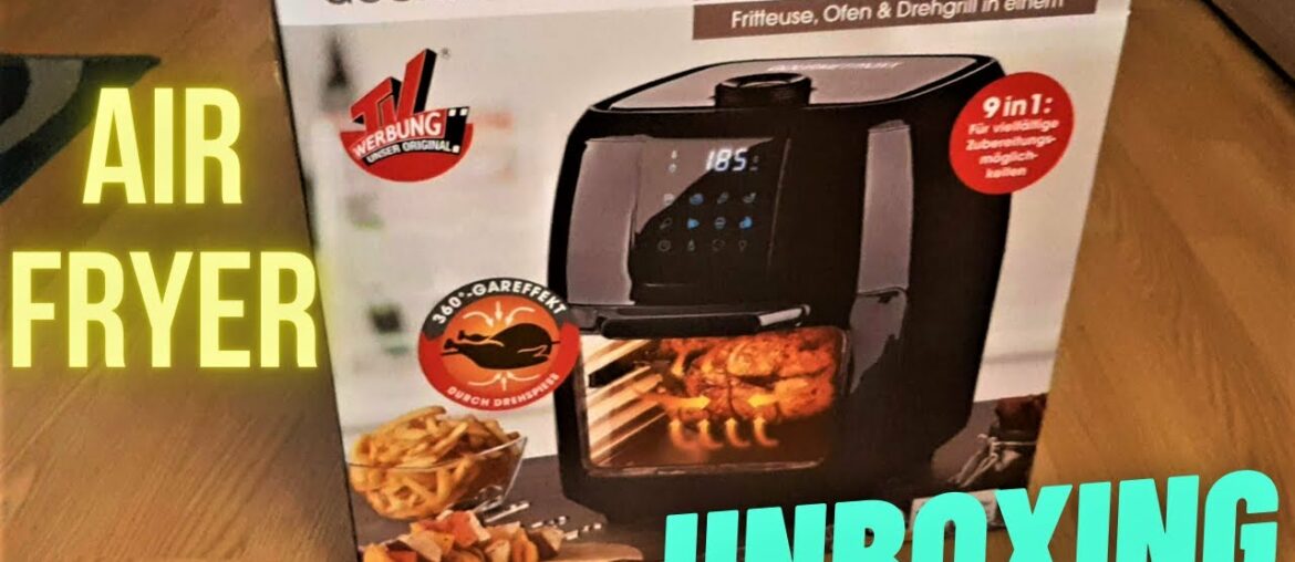 Air Fryer Unboxing/Gourmetmaxx 9-in-1With Rotisserie/Very Cheap & Healthy Cooking