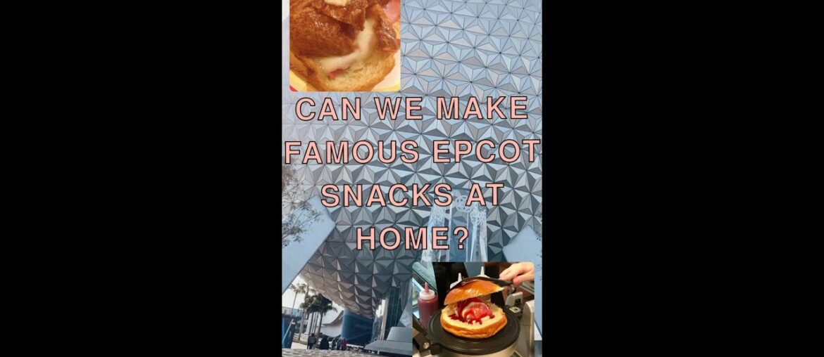 MAKING DISNEY'S EPCOT FOODS AT HOME! | FRANCE PAVILION'S CROQUE GLACE & HAM & CHEESE CROISSANT MAKING DISNEY'S EPCOT FOODS AT HOME! | FRANCE PAVILION'S CROQUE GLACE & HAM & CHEESE CROISSANT