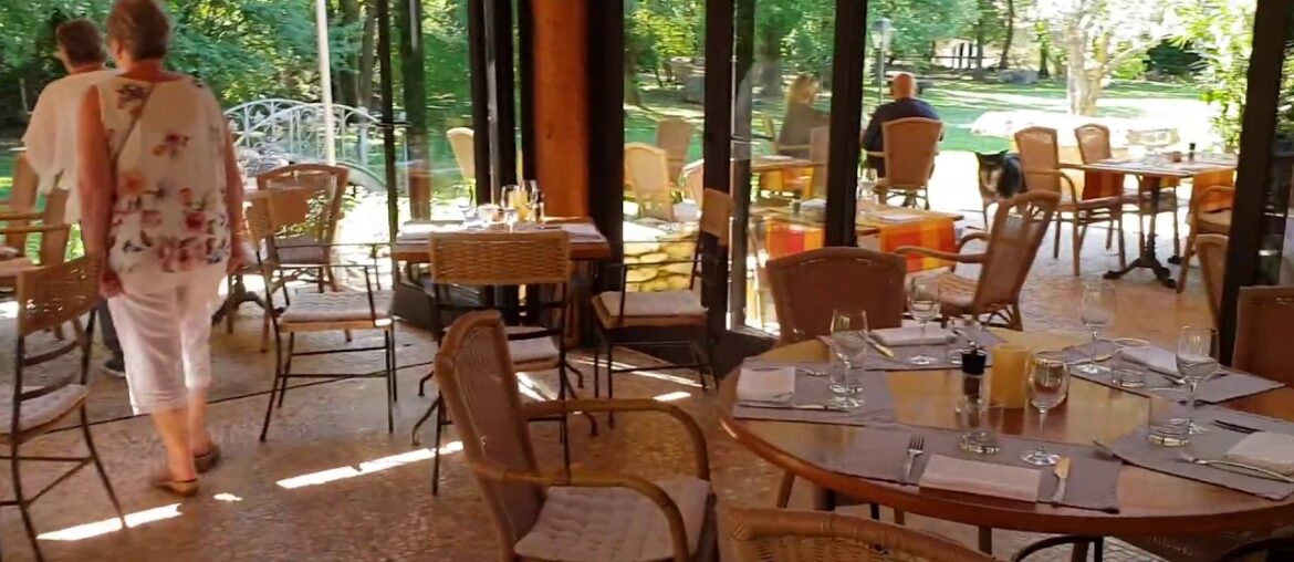 Birthday meal at L'Estellan Restaurant in Gordes, France 10th August 2018