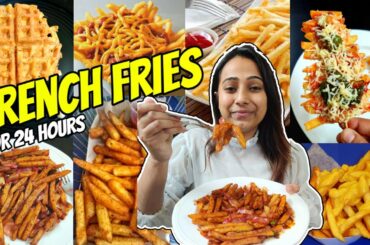 I only ate FRENCH FRIES For 24 Hours |Food challenge| Types of dishes with French Fries