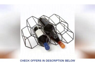 Limited Stock Metal Gold Black Wine Bottle Holders Rack Metal 6 Bottle Mount Kitchen Wine Bottle Ho