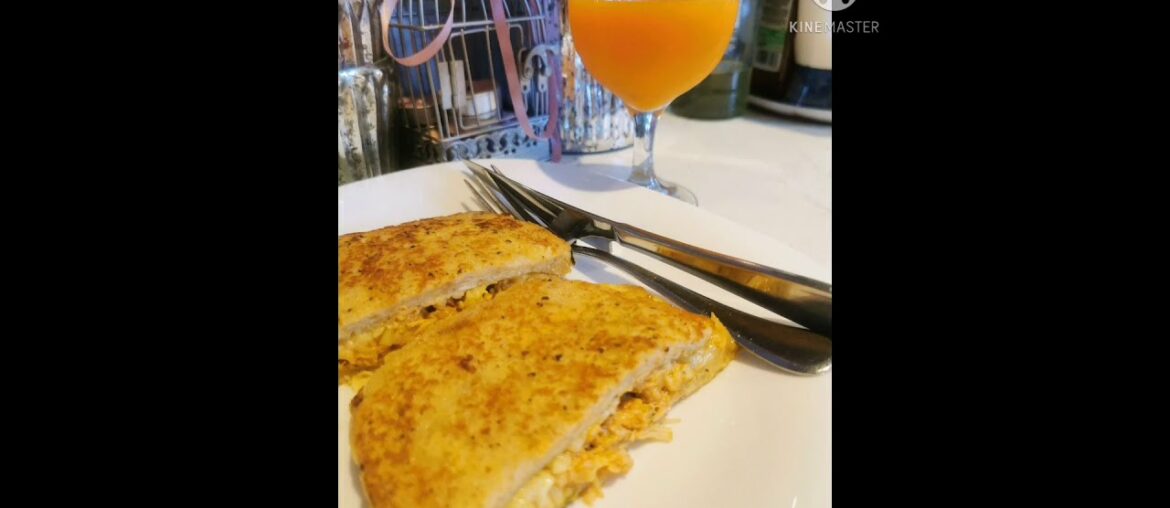 #10 minutes Breakfast recipes/cheesy chicken french toasts for kids #10 minutes Breakfast recipes/cheesy chicken french toasts for kids