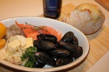 Mussels and Salmon, French Style!