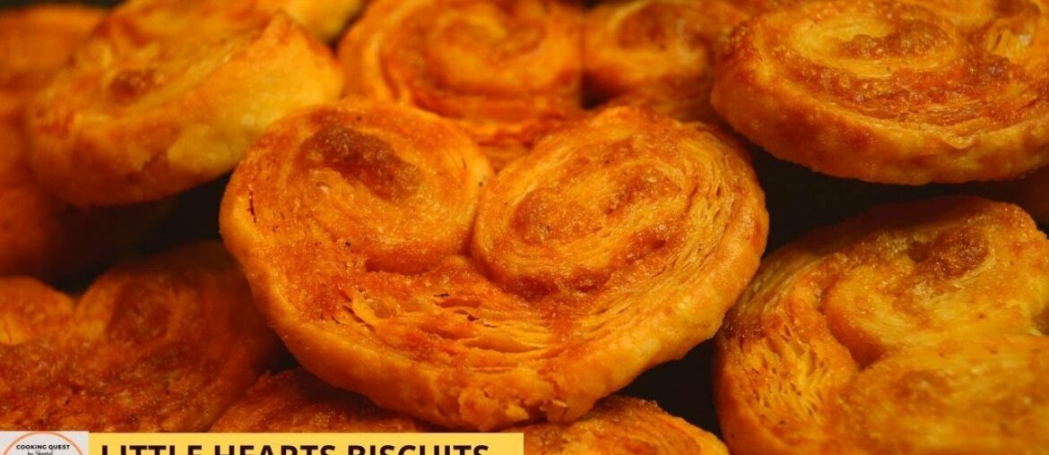 Little Hearts Biscuits| Puff Pastry French Palmiers (super easy recipe) Little Hearts Biscuits| Puff Pastry French Palmiers (super easy recipe)