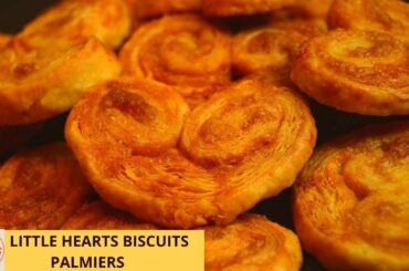 Little Hearts Biscuits| Puff Pastry French Palmiers (super easy recipe)