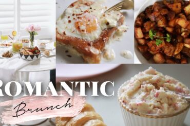 Valentine’s Day Brunch Ideas! Crispy Pancetta Potatoes, Savory Egg French Toast MissLizHeart