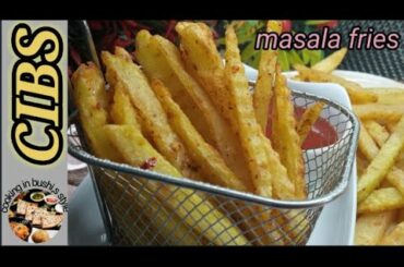 Masala french fries recipe/crispy spicy french fries/crispy potato finger chips/lunch box recipe