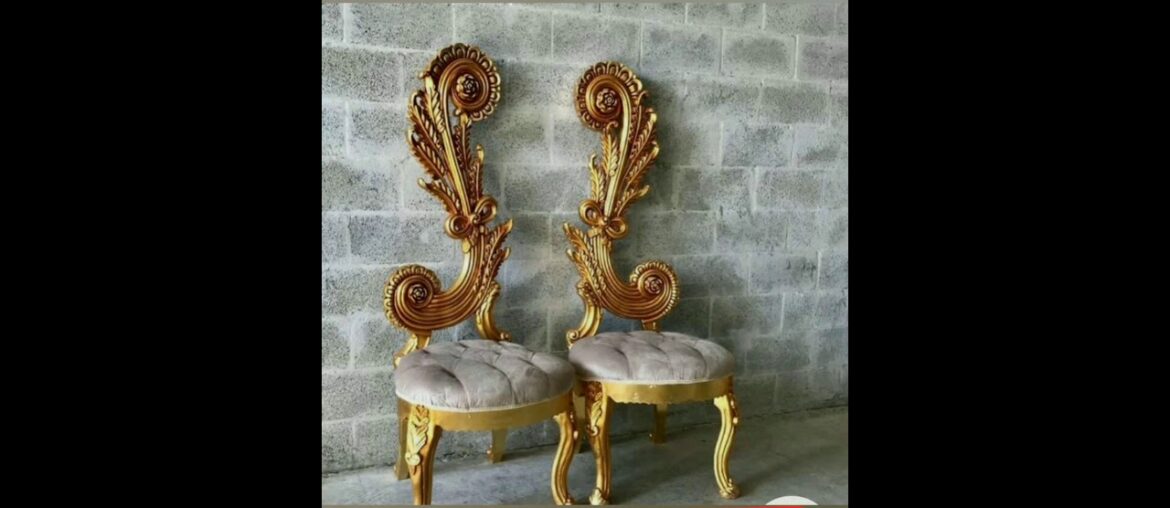 Throne Gothic Highback Royal Chairs||Luxuary King French Style Chairs#antiquedecor