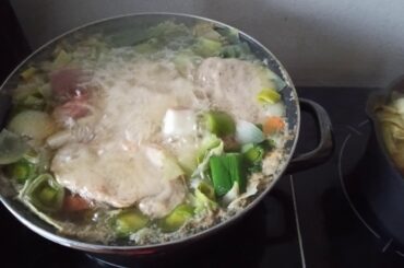 ASMR Cuisson pot-au-feu (French recipe with vegetables - winter soup)