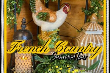 How To Decorate a Sunroom in French Country with Tour!