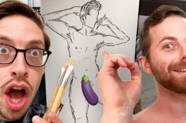 The Try Guys Draw Nude Self Portraits